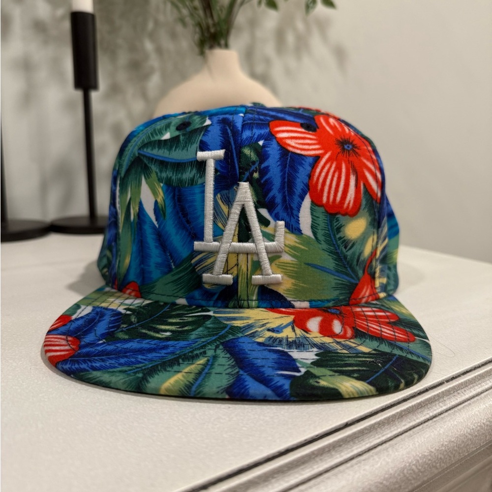Floral Blue LA Dodgers Cap